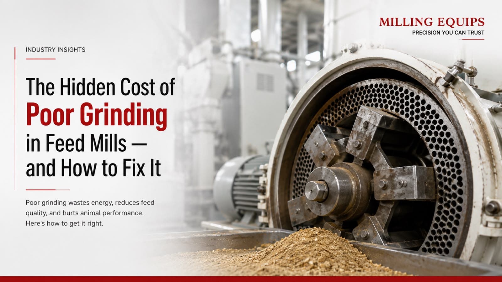 The Hidden Cost of Poor Grinding in Feed Mills, and How to Fix It