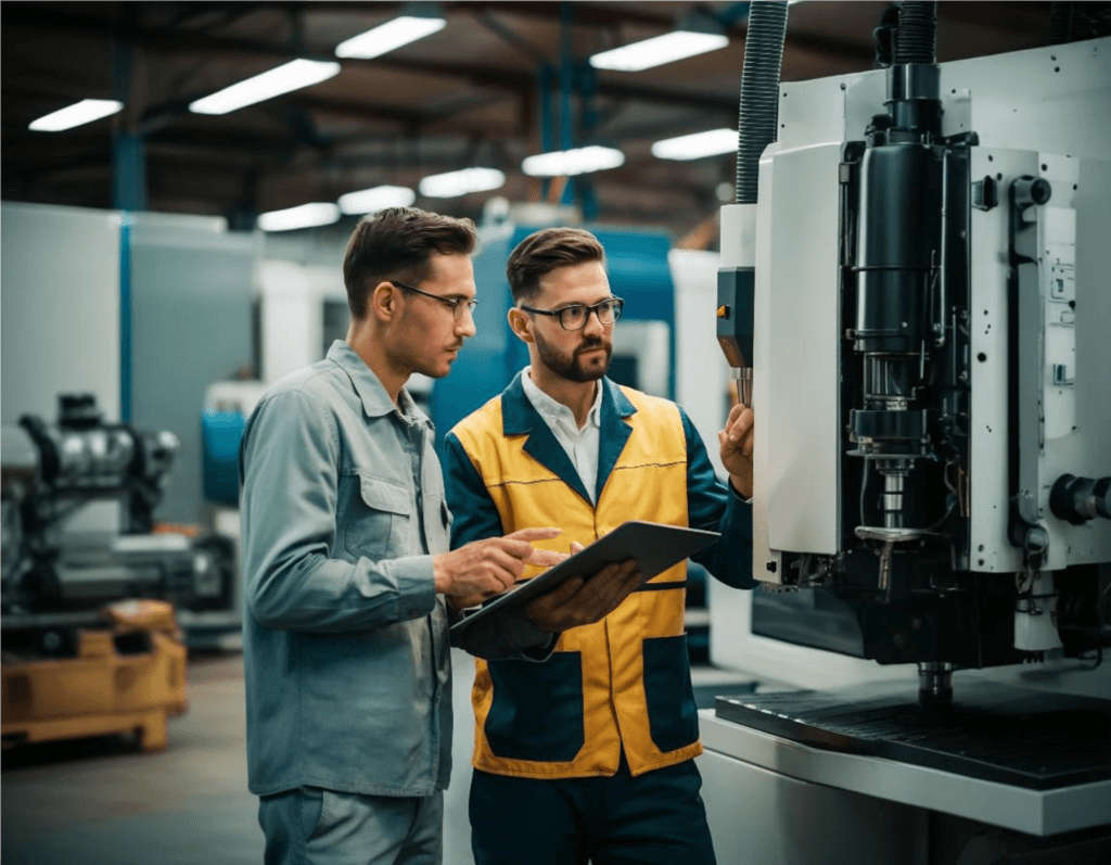 Milling Equips engineers at work