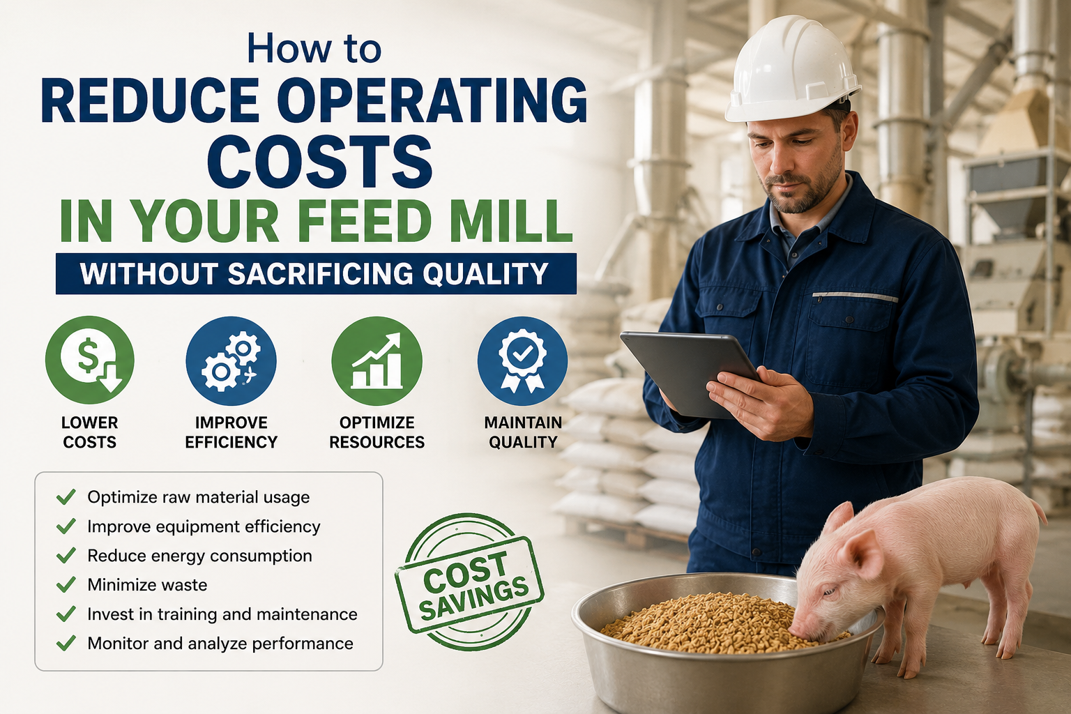 Read more about the article How to Reduce Operating Costs in Your Feed Mill Without Sacrificing Quality