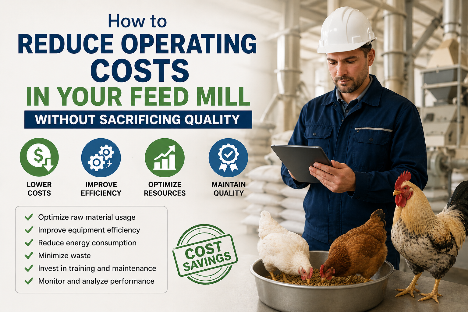 You are currently viewing How to Reduce Operating Costs in Your Feed Mill Without Sacrificing Quality